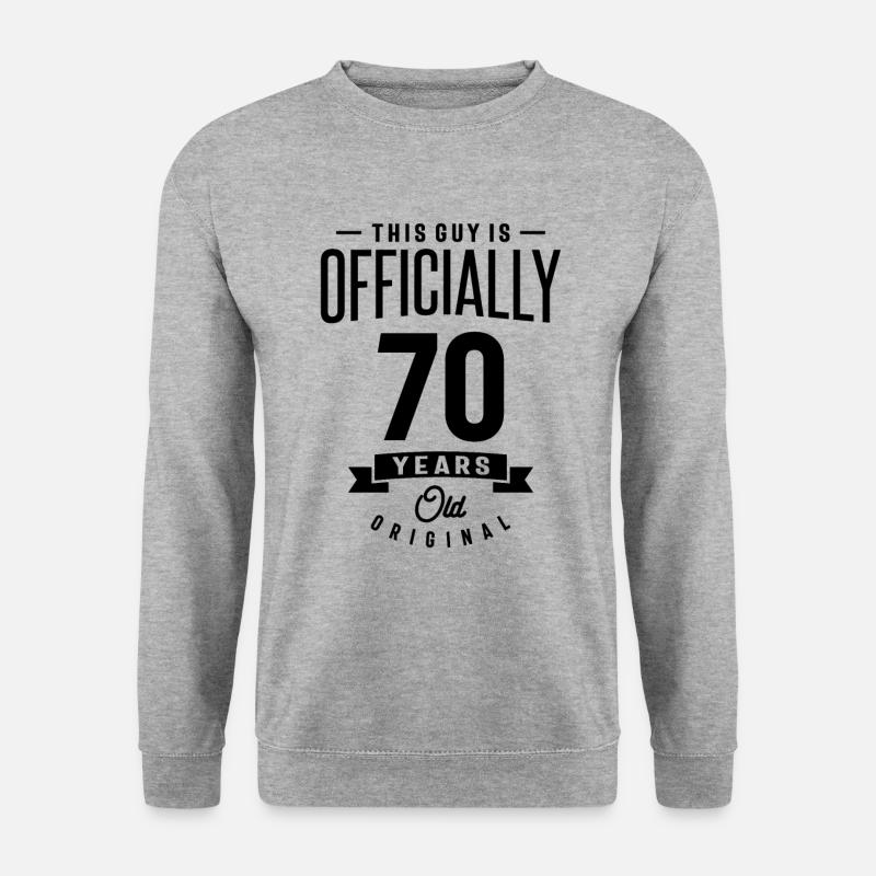 70 Year Old - 70th Birthday Funny Gift - Unisex Sweatshirt - salt & pepper