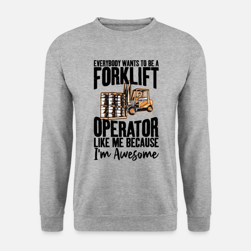 Ehrfürchtige - Unisex Pullover - Weißgrau meliert