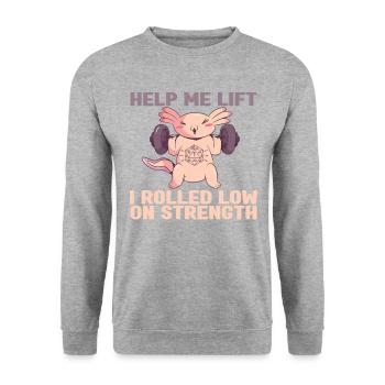 Pen and Paper Für RPG Gaming Vater - Unisex Pullover - Weißgrau meliert - Vorne - Alina (178cm) & Michal (187cm)