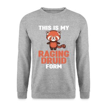 Pen and Paper for RPG Gaming Father - Unisex Sweatshirt - salt & pepper - Front - Alina (178cm) & Michal (187cm)