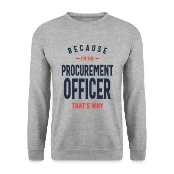 Procurement Officer Job Occupation - Unisex Sweatshirt - salt & pepper - Front - Alina (178cm) & Michal (187cm)