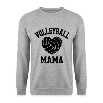 volley-ball dire drôle de cadeau de volley-ball - Sweat-shirt Unisexe - gris chiné - Devant - Alina (178cm) & Michal (187cm)