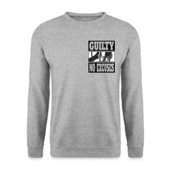 GUILTY 8 - Unisex Sweatshirt - salt & pepper - Front - Alina (178cm) & Michal (187cm)