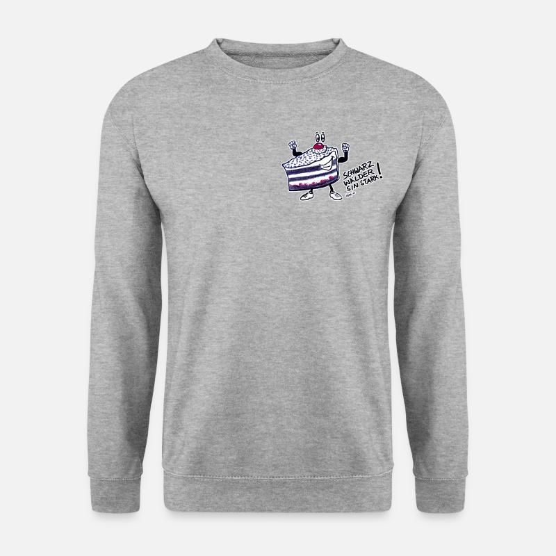 Schwarzwälder Kirschtorte - Unisex Pullover - Weißgrau meliert
