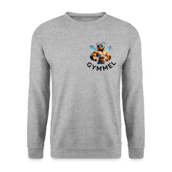 Gymmel #2 - Unisex Sweatshirt - salt & pepper - Front - Alina (178cm) & Michal (187cm)