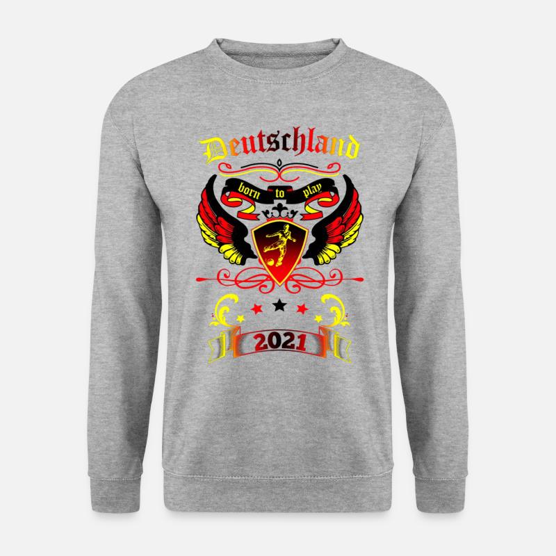 Deutschland - Unisex Pullover - Weißgrau meliert