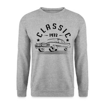 Gift idea - CLASSIC 1972. - Unisex Sweatshirt - salt & pepper - Front - Alina (178cm) & Michal (187cm)
