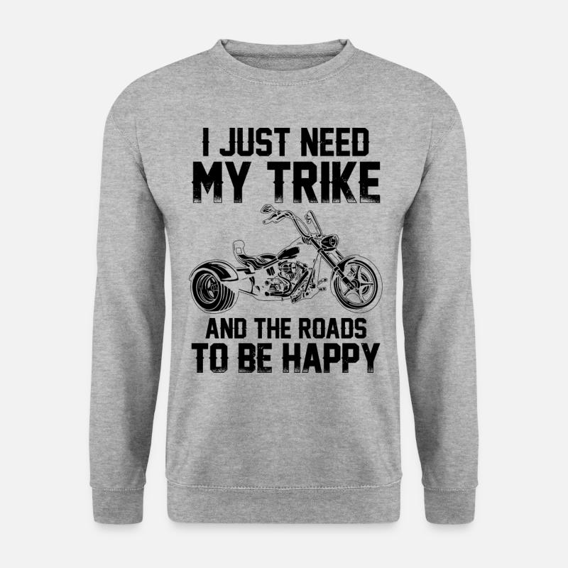 Trike - Unisex Pullover - Weißgrau meliert