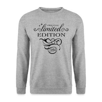 Édition limitée 1994 30e anniversaire cadeau dames - Sweat-shirt Unisexe - gris chiné - Devant - Alina (178cm) & Michal (187cm)