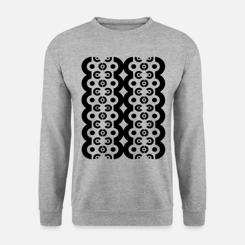 Neues Design - Unisex Pullover - Weißgrau meliert