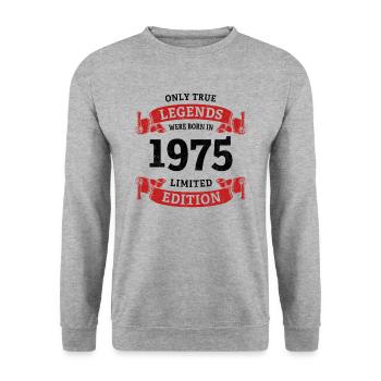 De vraies légendes sont nées en 1975 pour son 50e anniversaire - Sweat-shirt Unisexe - gris chiné - Devant - Alina (178cm) & Michal (187cm)