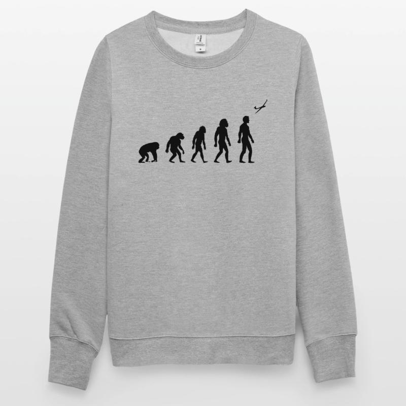 glider flight evolution glider sail gift Unisex Sweatshirt