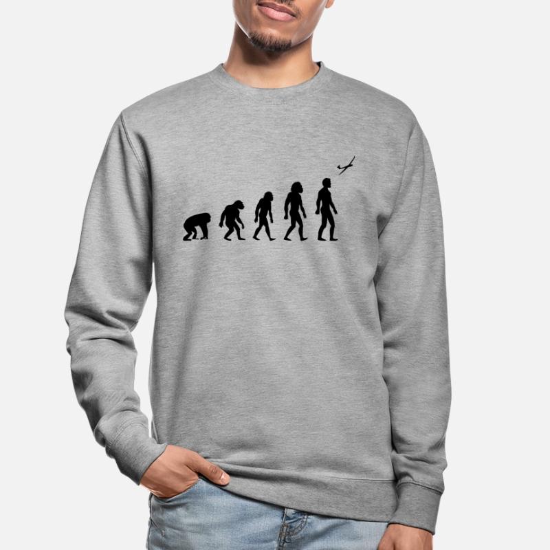 glider flight evolution glider sail gift Unisex Sweatshirt