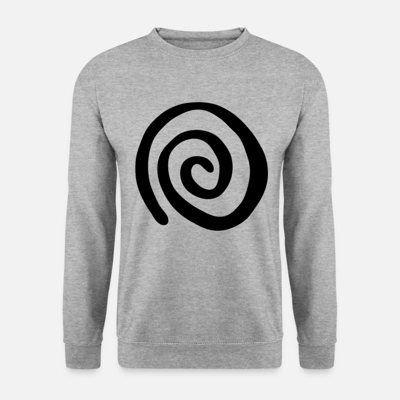Pattern and Illusion Hypnosis Spiral - Unisex Sweatshirt - salt & pepper
