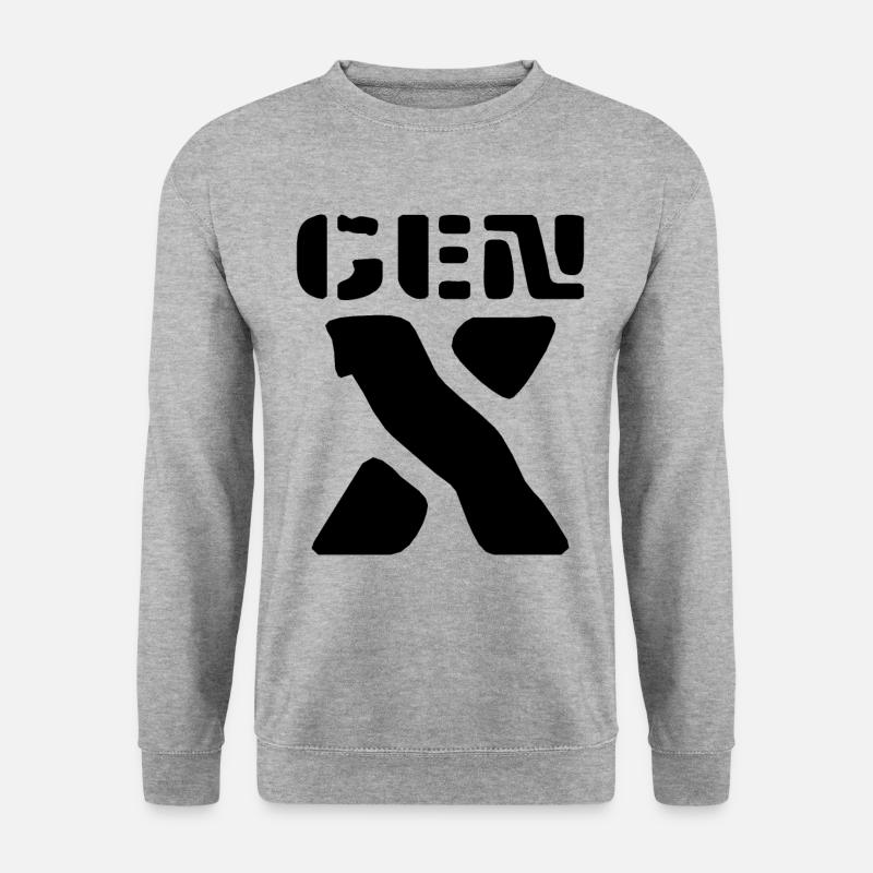 Generation X - Unisex Pullover - Weißgrau meliert