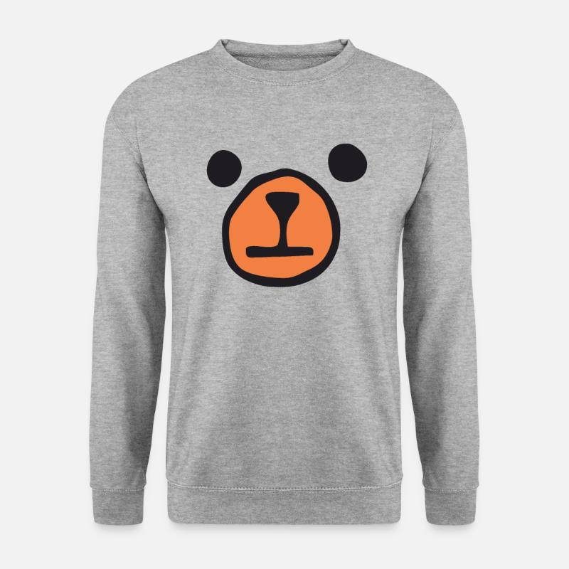 Bear Face - Bear - Unisex Sweatshirt - salt & pepper
