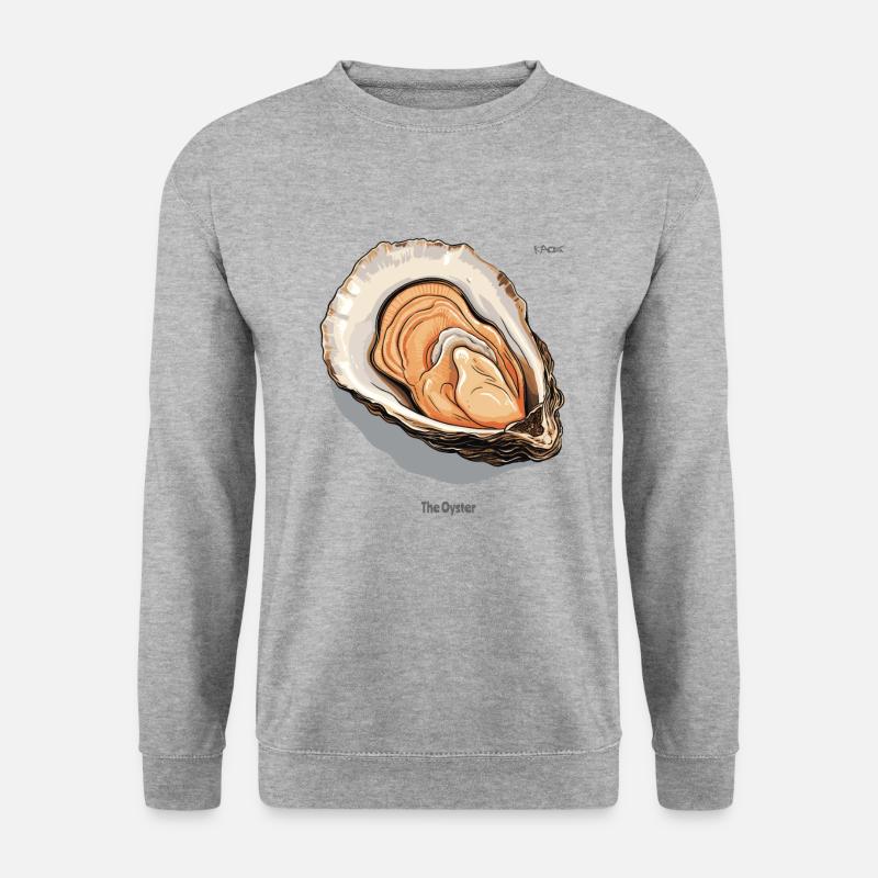 Die Auster - Unisex Pullover - Weißgrau meliert