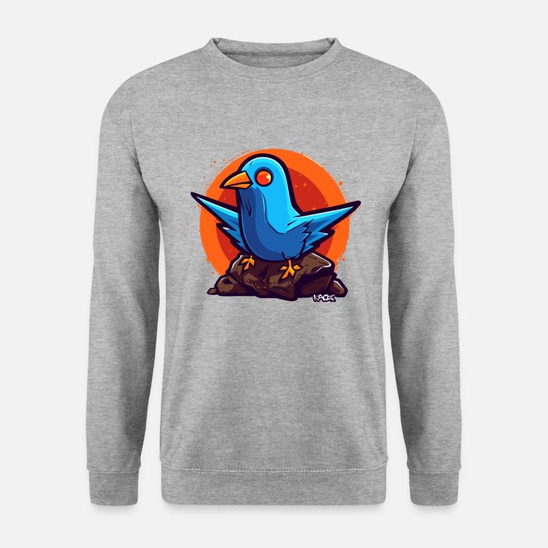 Friedenstaube - Unisex Pullover - Weißgrau meliert