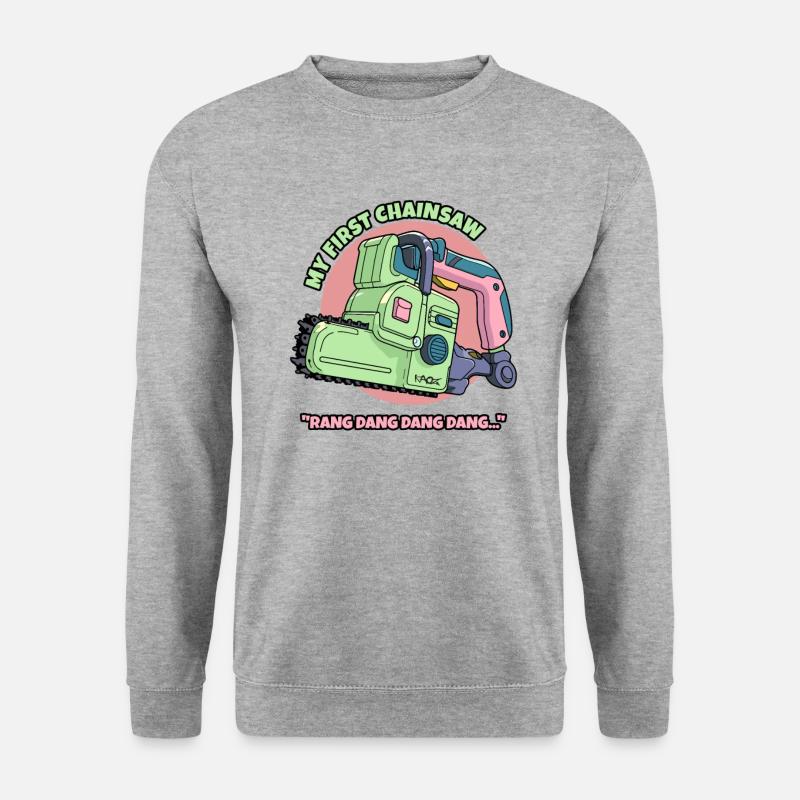 My first chainsaw - Unisex Sweatshirt - salt & pepper