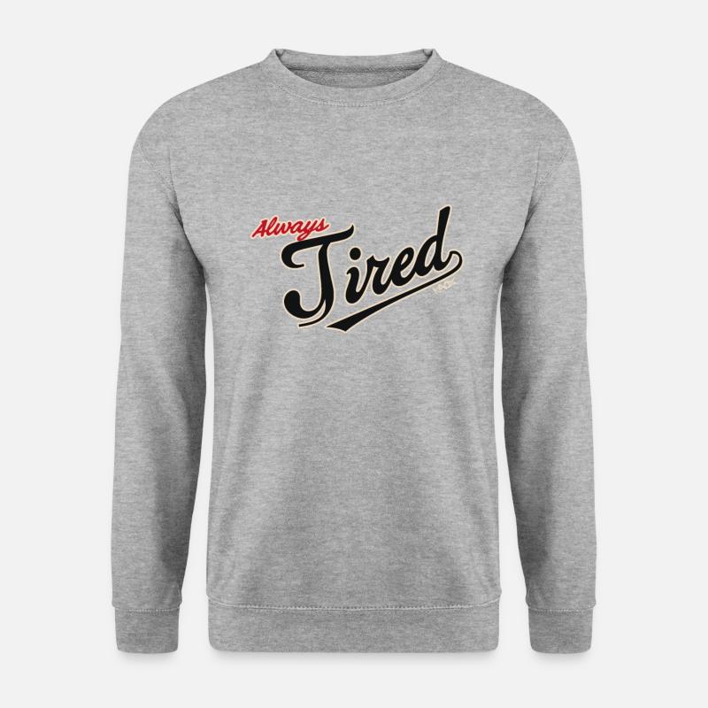 Immer Müde - Unisex Pullover - Weißgrau meliert