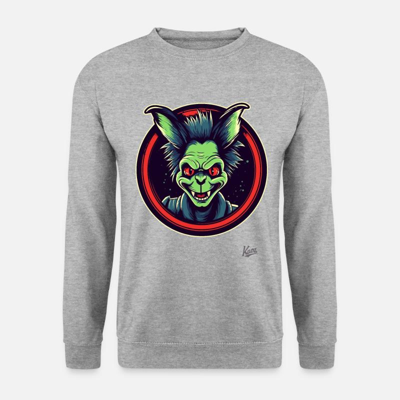 Kleiner frecher Kobold - Unisex Pullover - Weißgrau meliert