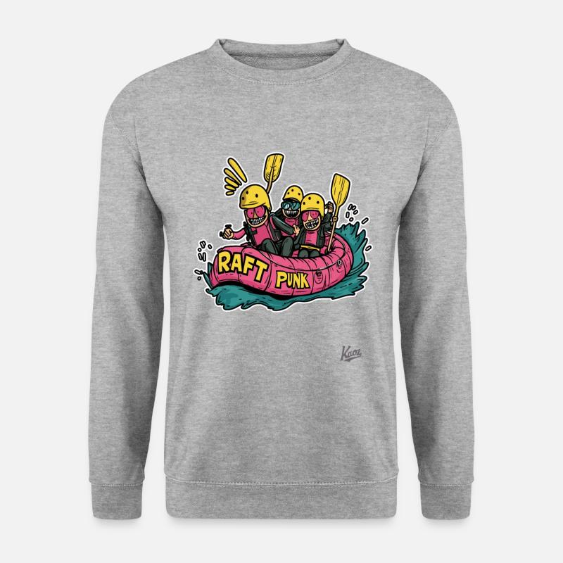 Raft Punk – Adventurous Rafting Crew - Unisex Sweatshirt - salt & pepper