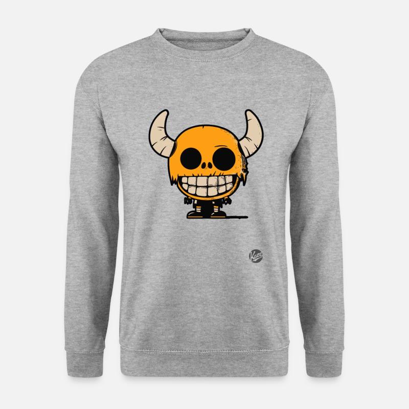 Crâne garçon de l’enfer Design - Sweat-shirt Unisexe - gris chiné