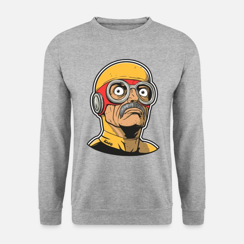 Alter Super Held - Unisex Pullover - Weißgrau meliert