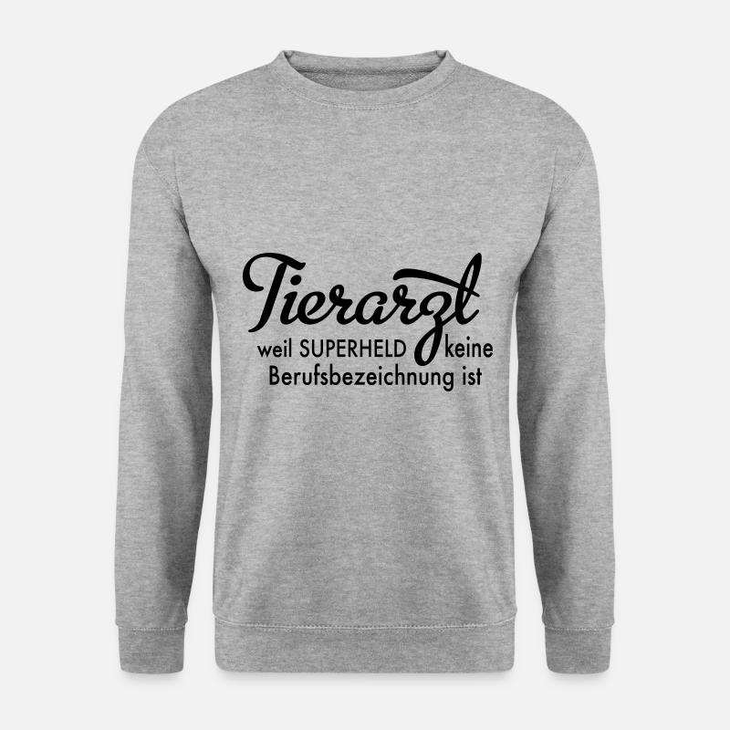 Tierarzt - Unisex Pullover - Weißgrau meliert