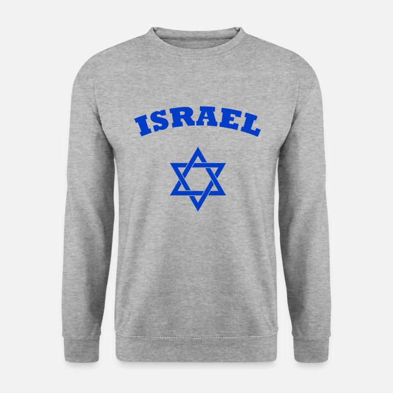 Israel - Unisex Pullover - Weißgrau meliert