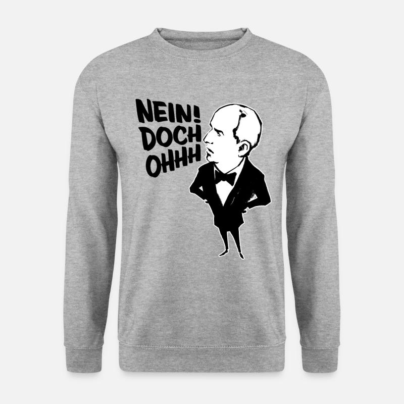 Nein Doch Ohhh - Filmklassiker - Kult - Unisex Pullover - Weißgrau meliert