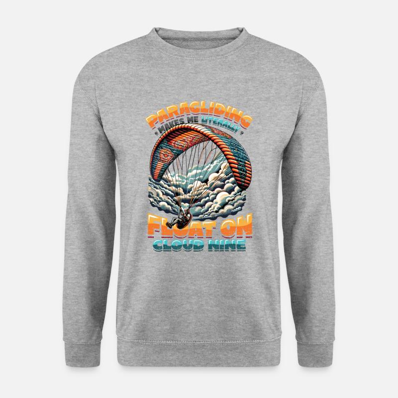 Skydiving Parachute Skydiving Paragliding - Unisex Sweatshirt - salt & pepper