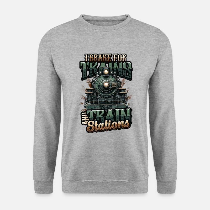 Trainspotting Train Lovers Trains - Unisex Sweatshirt - salt & pepper