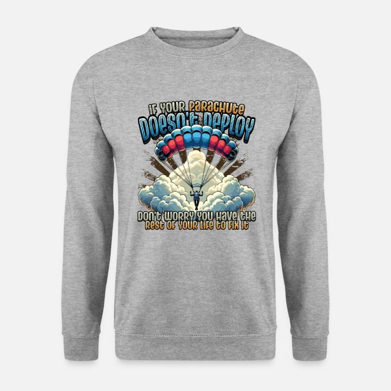 Funny skydiver - Unisex Sweatshirt - salt & pepper