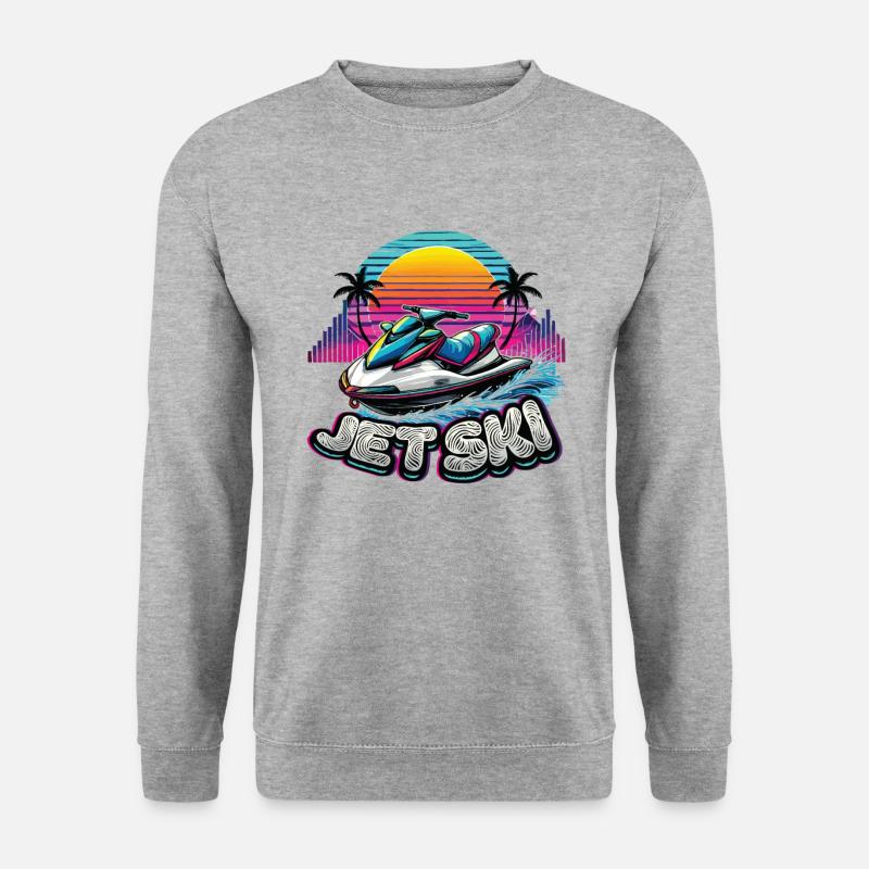 Jet Ski Adventure Retro Summer - Unisex Sweatshirt - salt & pepper