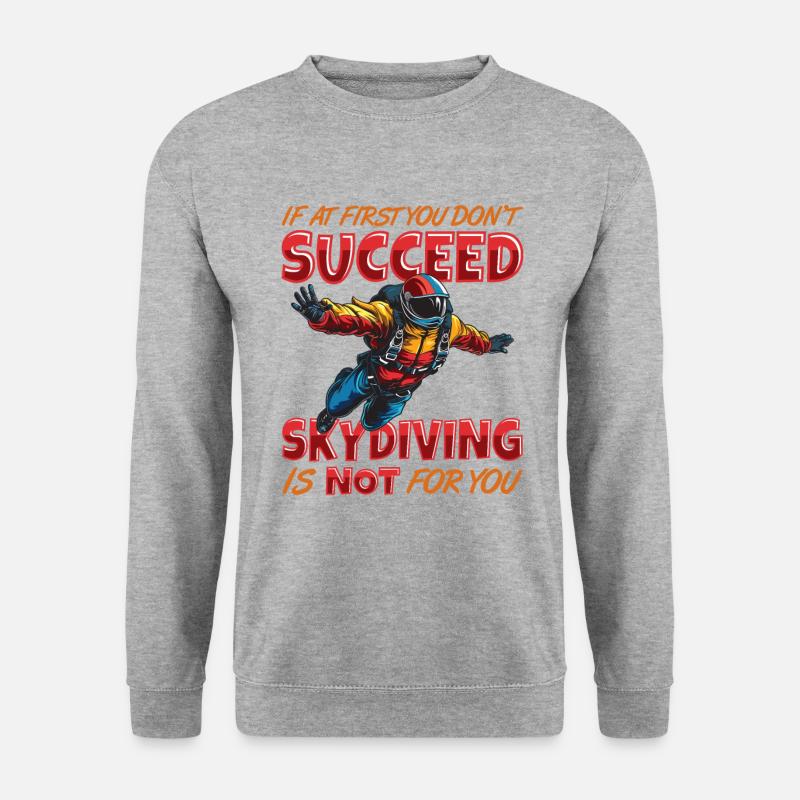 Funny skydiver - Unisex Sweatshirt - salt & pepper