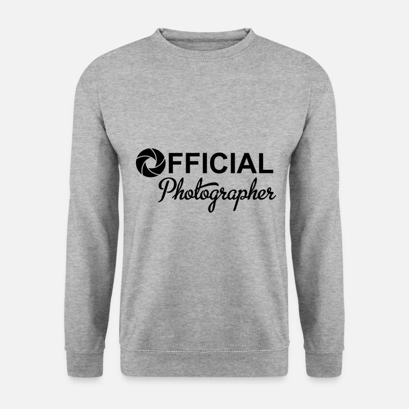 Fotograf - Unisex Pullover - Weißgrau meliert
