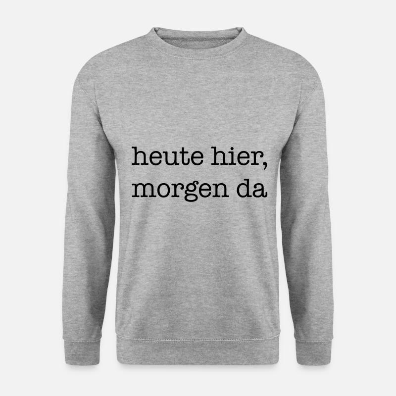 reisen - Unisex Pullover - Weißgrau meliert