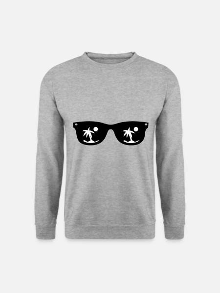 Sommer - Unisex Pullover - Weißgrau meliert