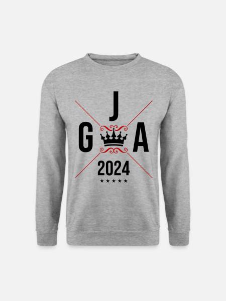 Jga 2024 Junggesellenabschied - Unisex Pullover - Weißgrau meliert