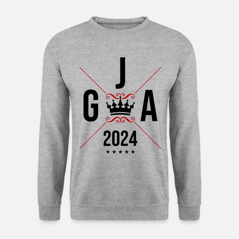 Jga 2024 Junggesellenabschied - Unisex Pullover - Weißgrau meliert