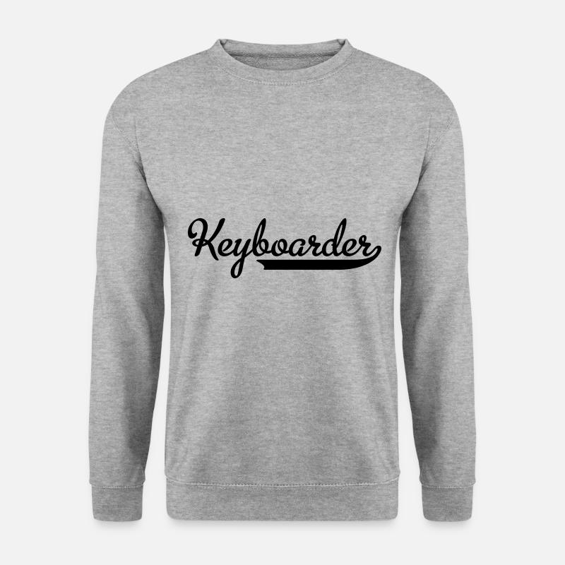 Keyboard - Unisex Pullover - Weißgrau meliert