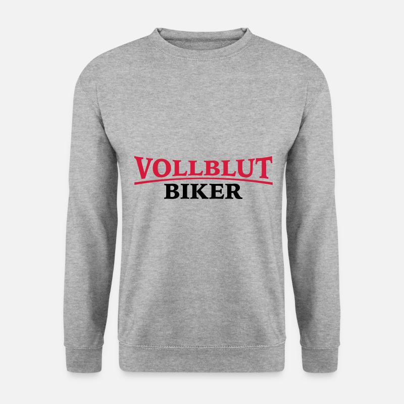Biker - Unisex Pullover - Weißgrau meliert