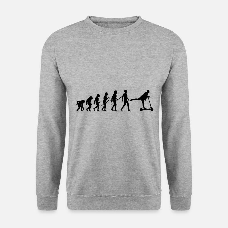 Escooter E-Scooter Evolution - Unisex Sweatshirt - salt & pepper