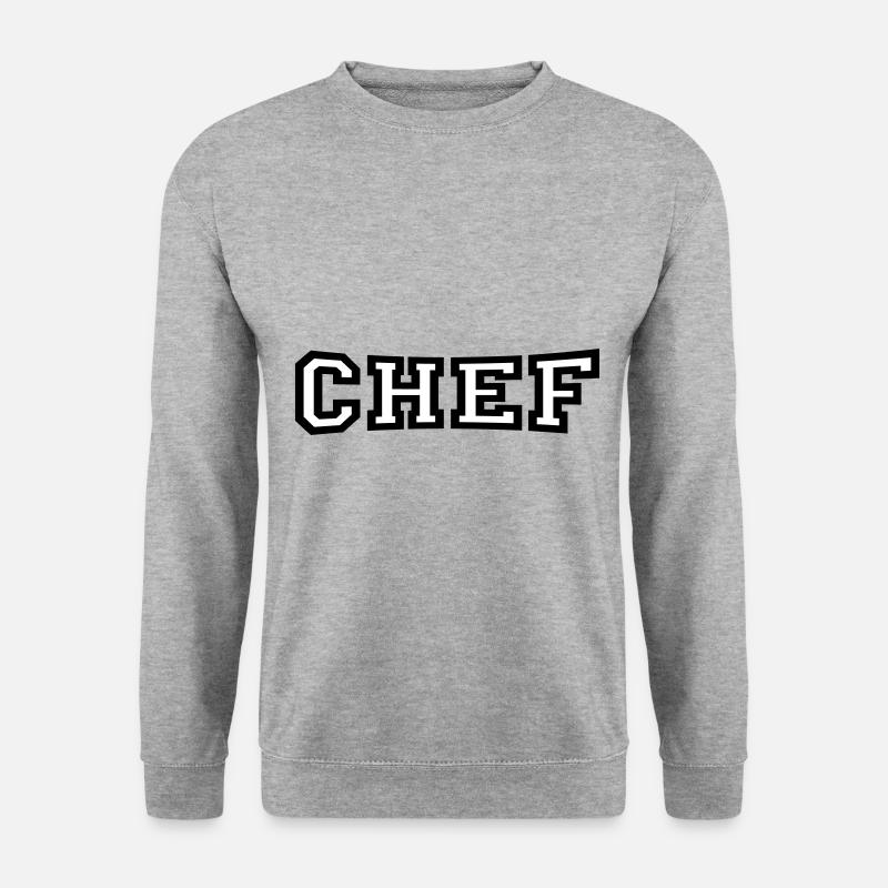 Chef - Unisex Pullover - Weißgrau meliert