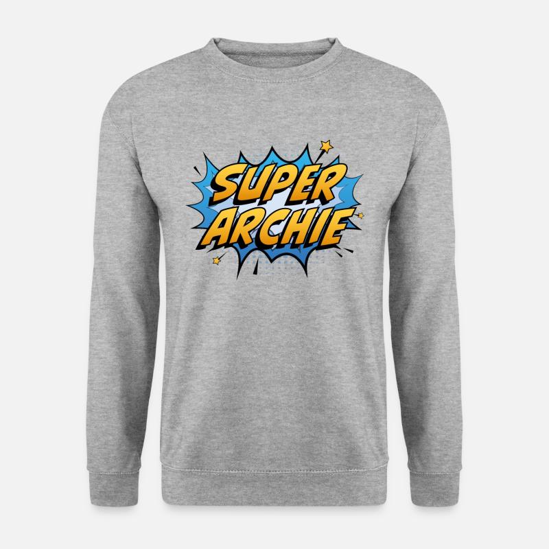 Super Archie - Unisex Pullover - Weißgrau meliert