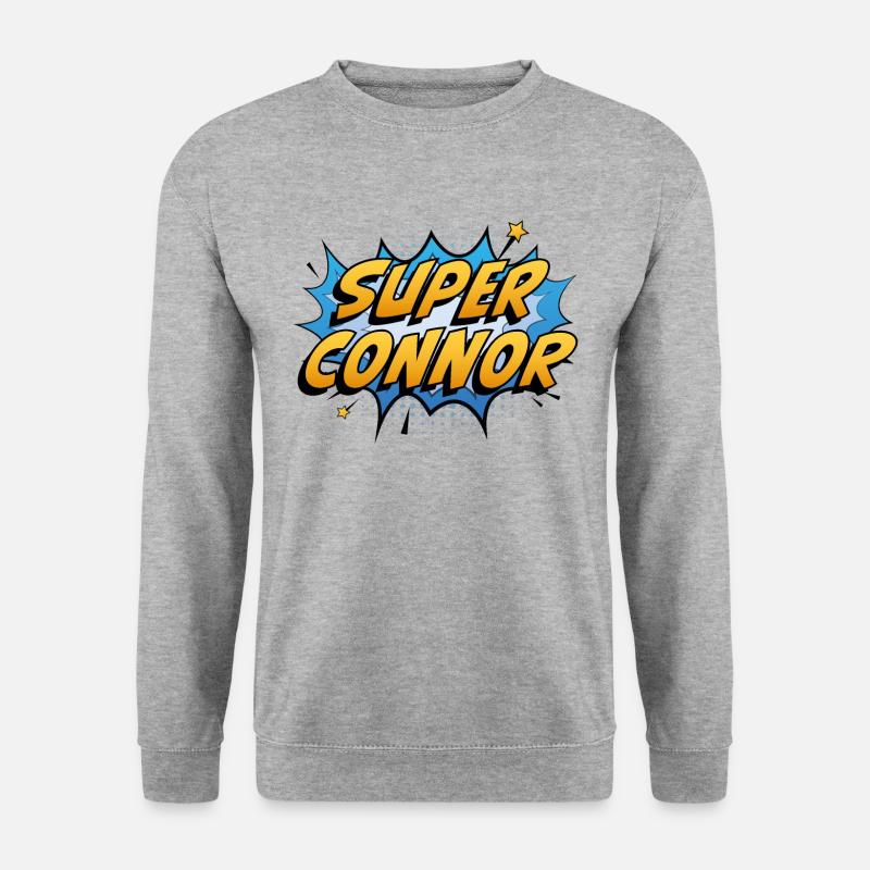 Super Connor - Unisex Pullover - Weißgrau meliert