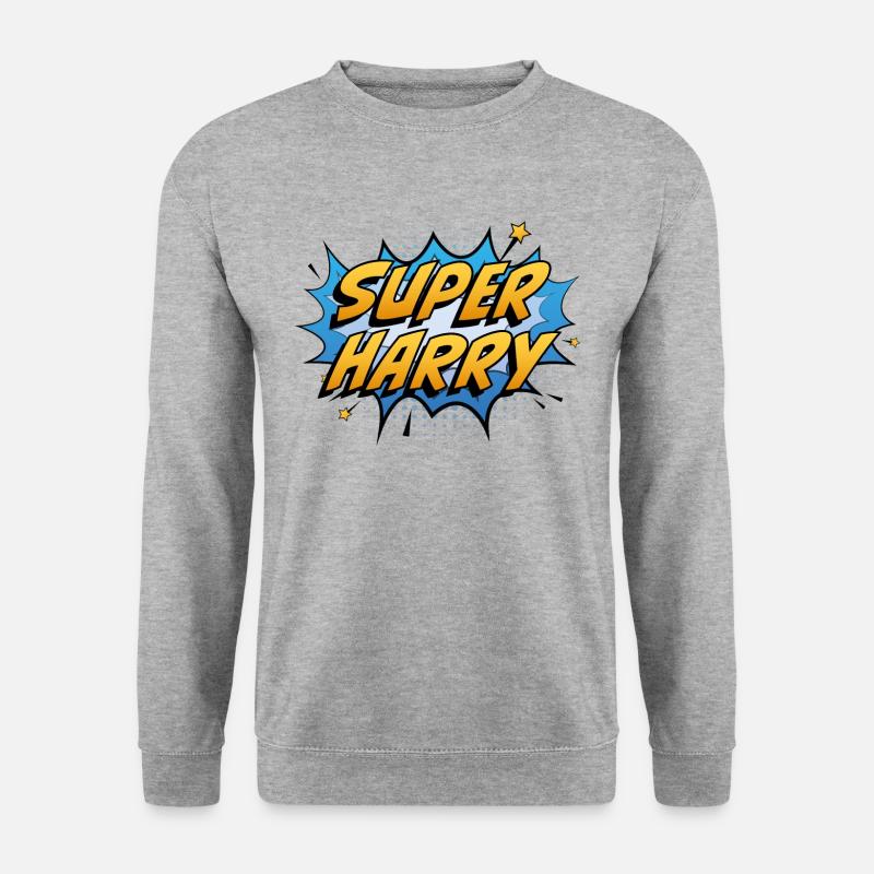 Super Harry - Unisex Pullover - Weißgrau meliert