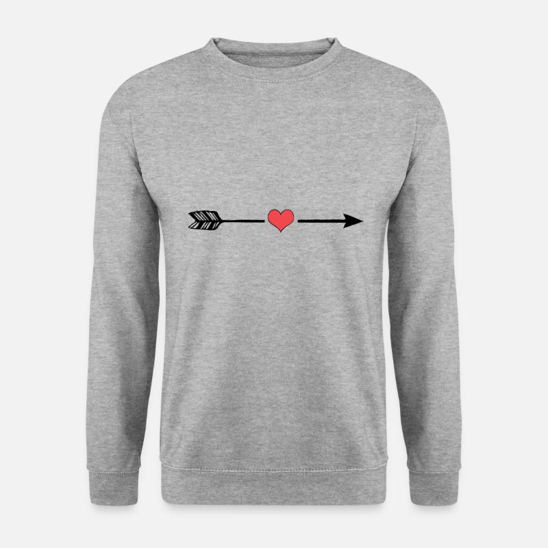 Flèche de Cupidon - Sweat-shirt Unisexe - gris chiné