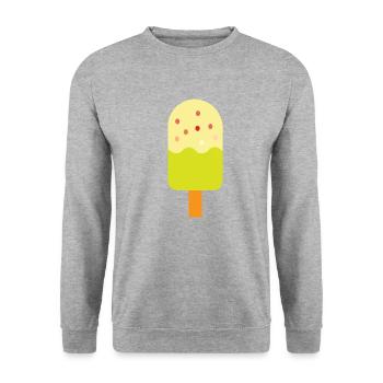 Popsicle - Unisex Sweatshirt - salt & pepper - Front - Alina (178cm) & Michal (187cm)
